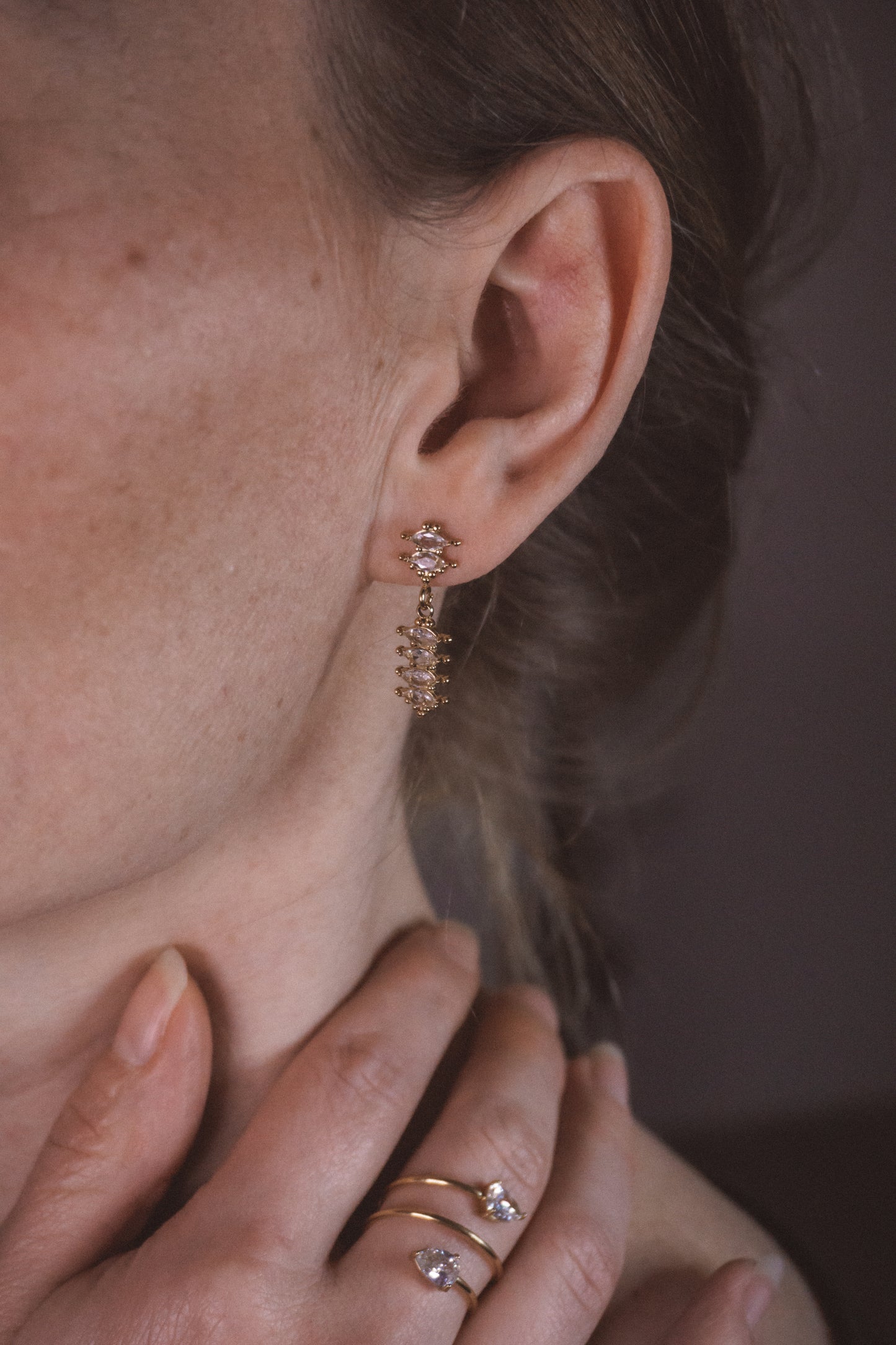 Boucles d’oreilles Violette