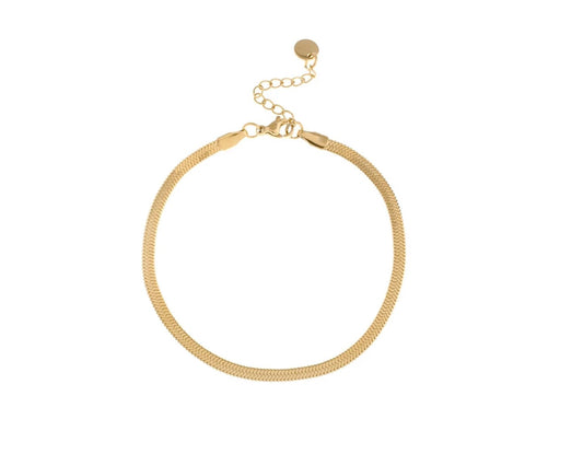 Découvre le raffinement de notre bracelet Lise en maille miroir. Son design évoque élégance et ajoute une touche de luxe. Ce bracelet rehausse à coup sûr ton style. 